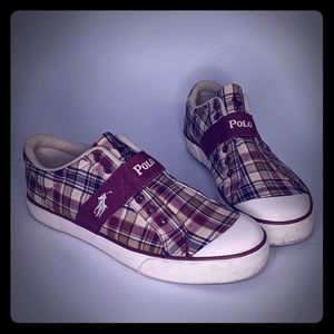 Polo by Ralph Lauren Plaid Laceless Shoes